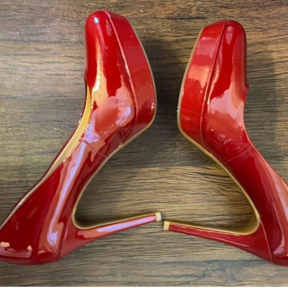 Gianni Bini Cherry Red Patent Heels